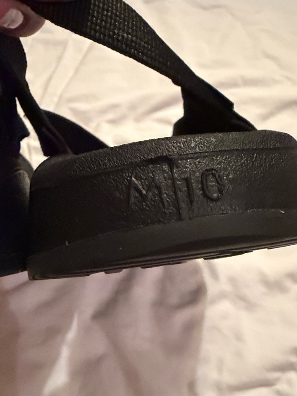 Chaco Black Treaded Outdoor Sandal Sole - Picture 5 of 7